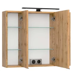 Wohnen Design Waschtisch Set mit schwarzem Becken - Crystoga (zweiteilig)