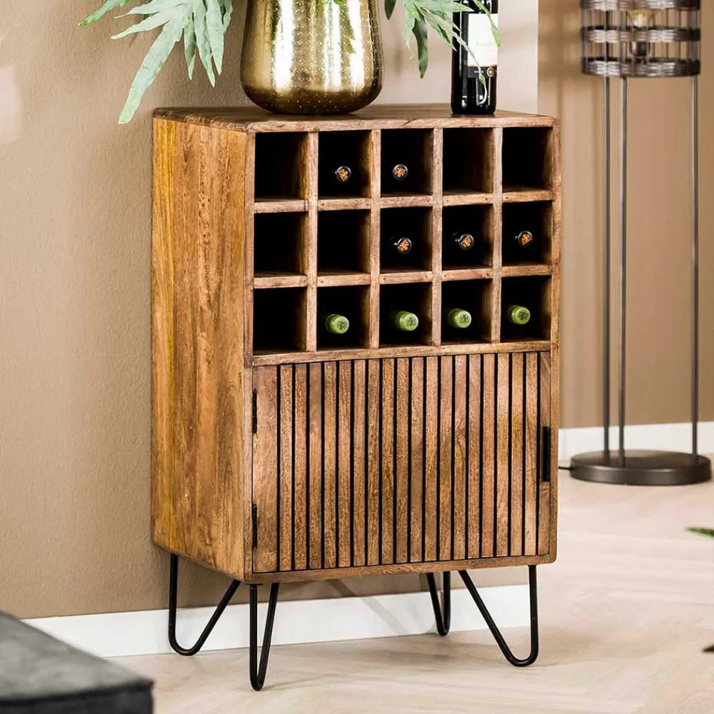 Wohnen Design Weinschrank mit 15 Flaschenfächern - Baina