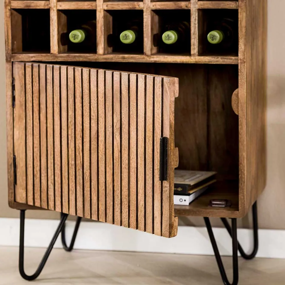 Wohnen Design Weinschrank mit 15 Flaschenfächern - Baina