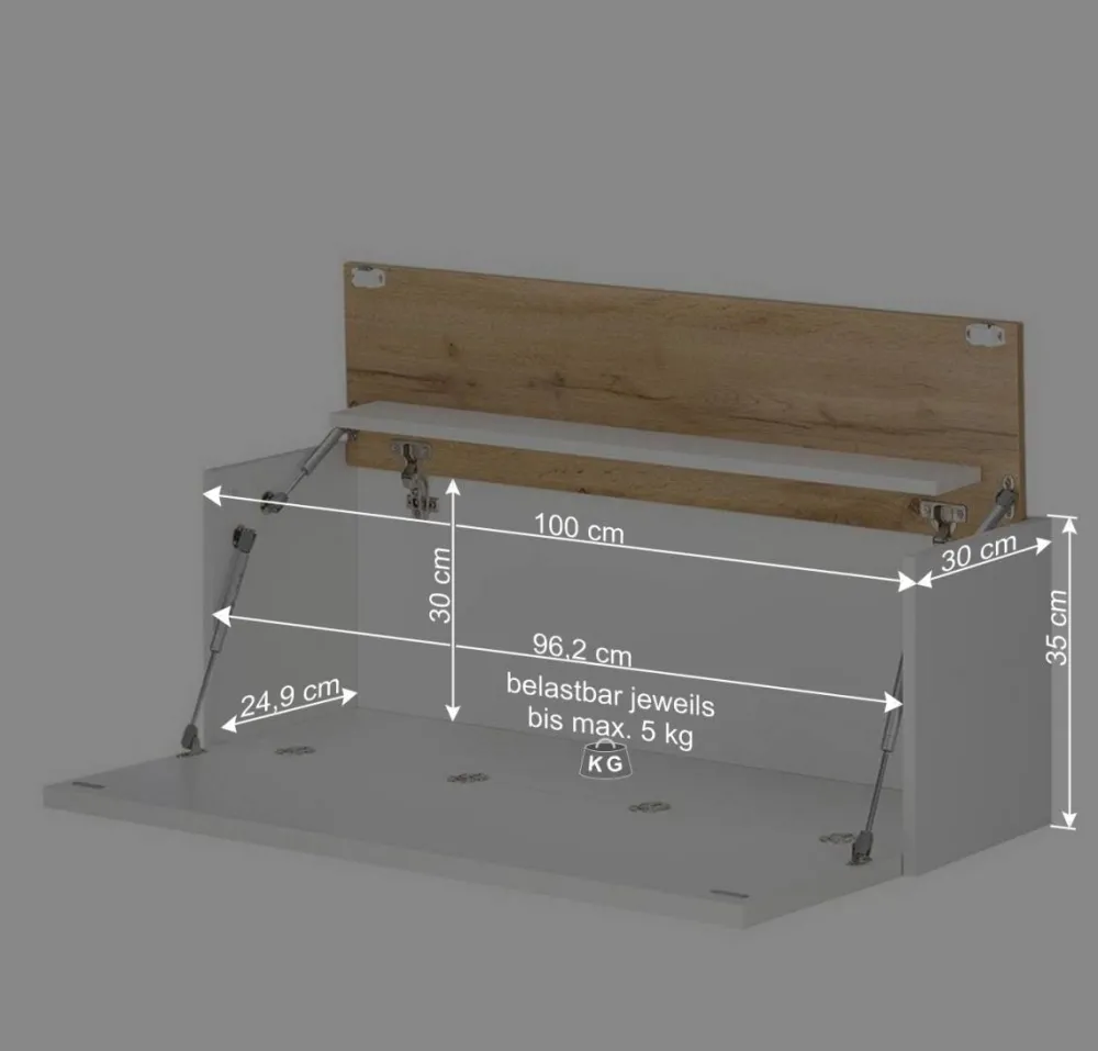 Wohnen Wohnzimmerschränke*Design Wohnzimmer Möbel-Kombination - Nonessia (fünfteilig)