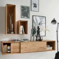 Wohnen Wohnwände|Wohnwand*Design Wohnzimmermöbel Set - Sinta (dreiteilig)