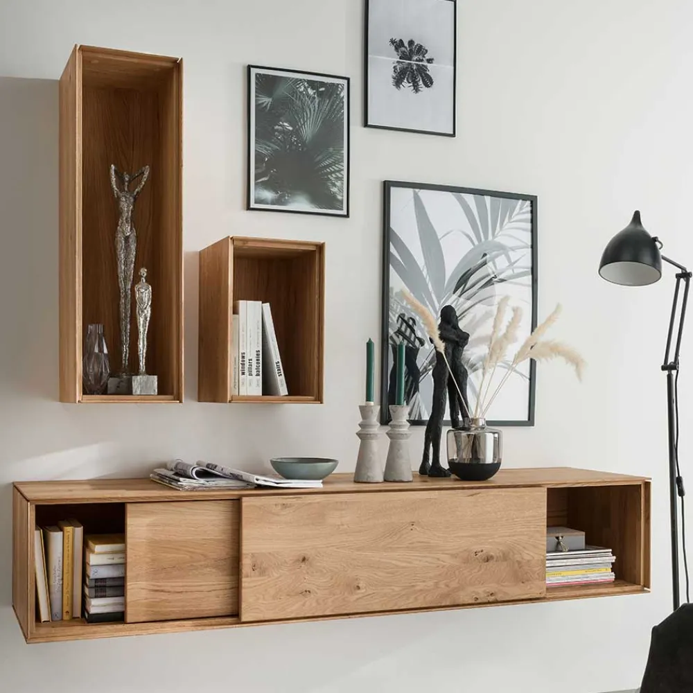 Wohnen Wohnwände|Wohnwand*Design Wohnzimmermöbel Set - Sinta (dreiteilig)