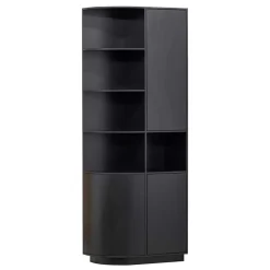 Wohnen Design Wohnzimmerschrank links abgerundet - Niwidus