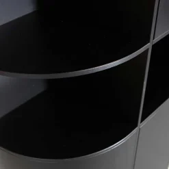 Wohnen Design Wohnzimmerschrank links abgerundet - Niwidus