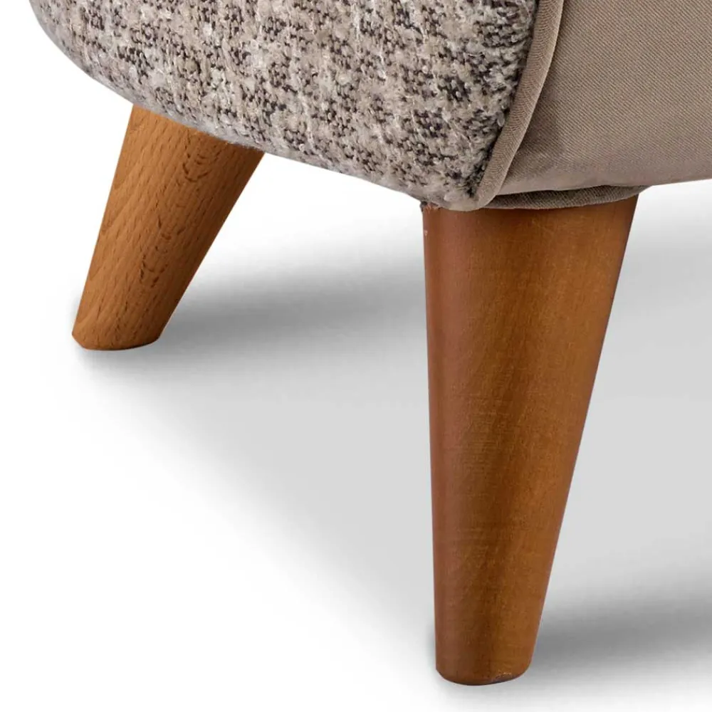 Wohnen Sofas|Sofa*Design Zweisitzer in Beige und Hellbraun - Maria