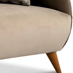 Wohnen Sofas|Sofa*Design Zweisitzer in Beige und Hellbraun - Maria