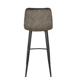 Wohnen Design-Barstühle in Dunkelgrün Velours - Ciudada (2er Set)