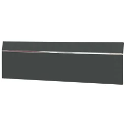 Wohnen Designbett in Dunkelgrau mit Chrom - Bambina