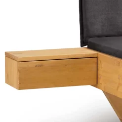 Wohnen Designbett mit Holzkufen aus Kiefer gelaugt - Ravilon