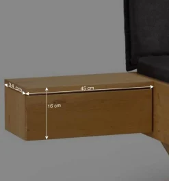 Wohnen Designbett mit Holzkufen aus Kiefer gelaugt - Ravilon