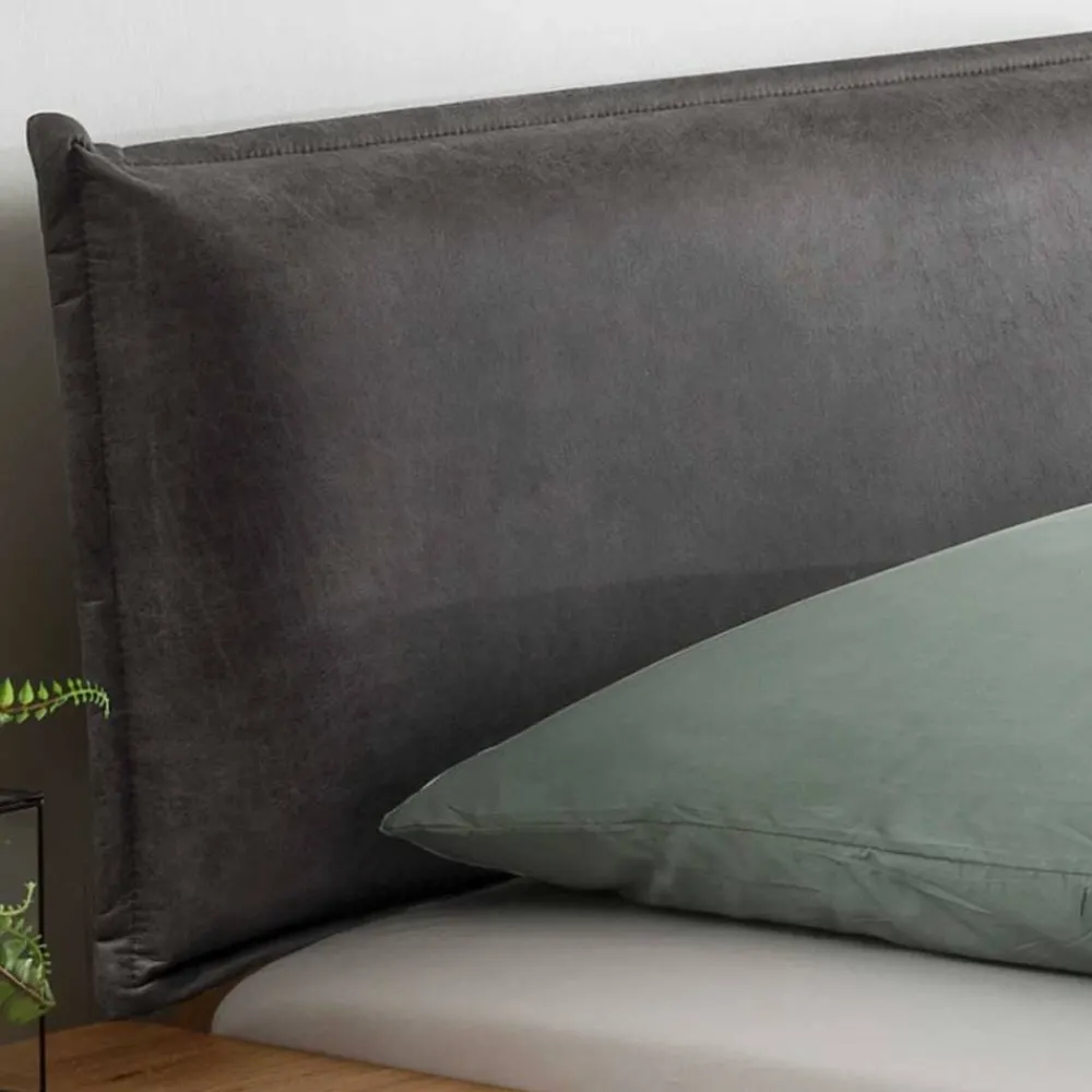 Wohnen Designbett mit zwei Bettkästen aus Wildeiche - Zennian (dreiteilig)