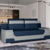 Wohnen Schlafsofas*Design-Bettcouch in Dunkelblau und Hellgrau - Brooks