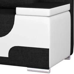 Wohnen Designer Bettsofa in Schwarzbraun Weiß - Dastrata