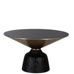 Wohnen Couchtisch|Retro Möbel*Designer Couchtisch aus Glas und Aluminium - Coralla