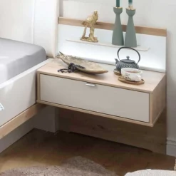 Wohnen Betten|Betten*Designer Doppelbett & Nachttische - Crascanu (dreiteilig)