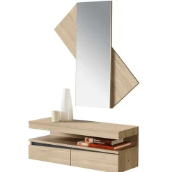 Wohnen Diele Komplett*Designer Flurmöbel Set mit Wandkonsole - Irvine (zweiteilig)