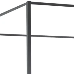 Wohnen Graue Möbel|Naturholzmöbel*Designer Himmelbett als Doppelbett - Adea