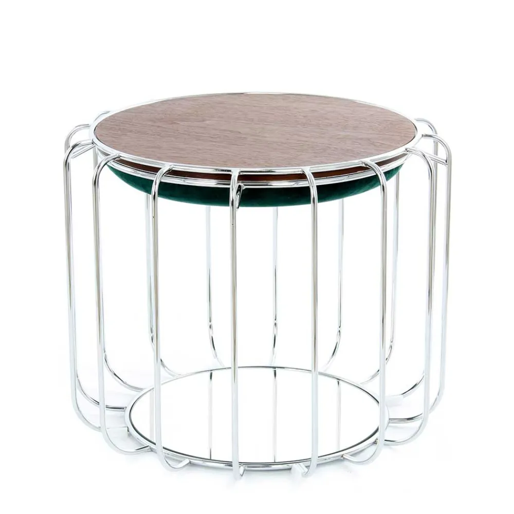 Wohnen Sessel & Hocker*Designer Hocker in Grün Samt - Mundary