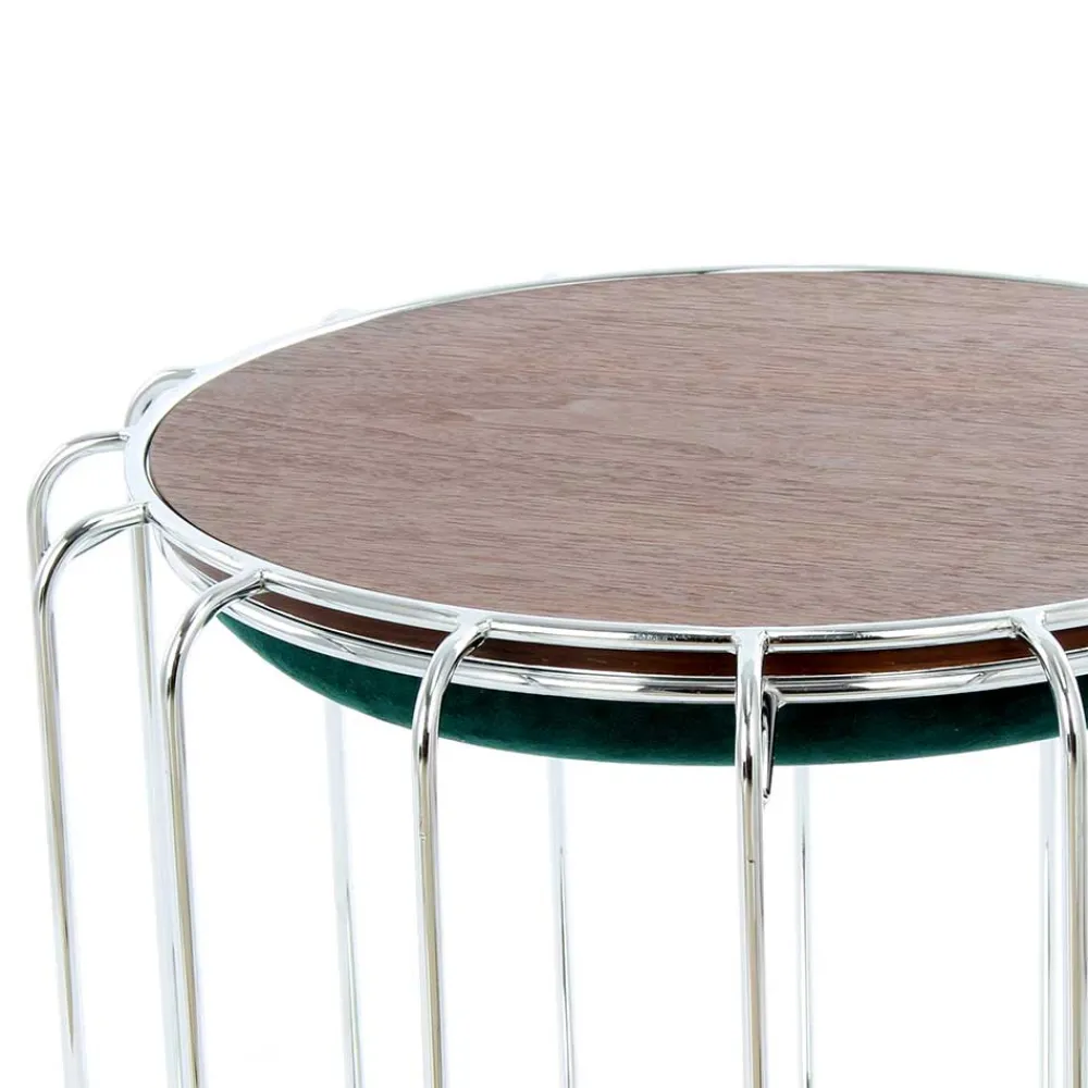 Wohnen Sessel & Hocker*Designer Hocker in Grün Samt - Mundary