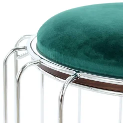 Wohnen Sessel & Hocker*Designer Hocker in Grün Samt - Mundary