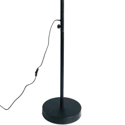 Wohnen Designer Stehlampe in Schwarz & Messingfarben - Milana