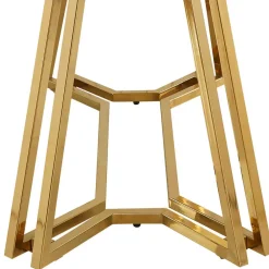 Wohnen Schwarze Möbel|Graue Möbel*Designer Tisch mit Glasplatte in Marmor Optik - Mooney