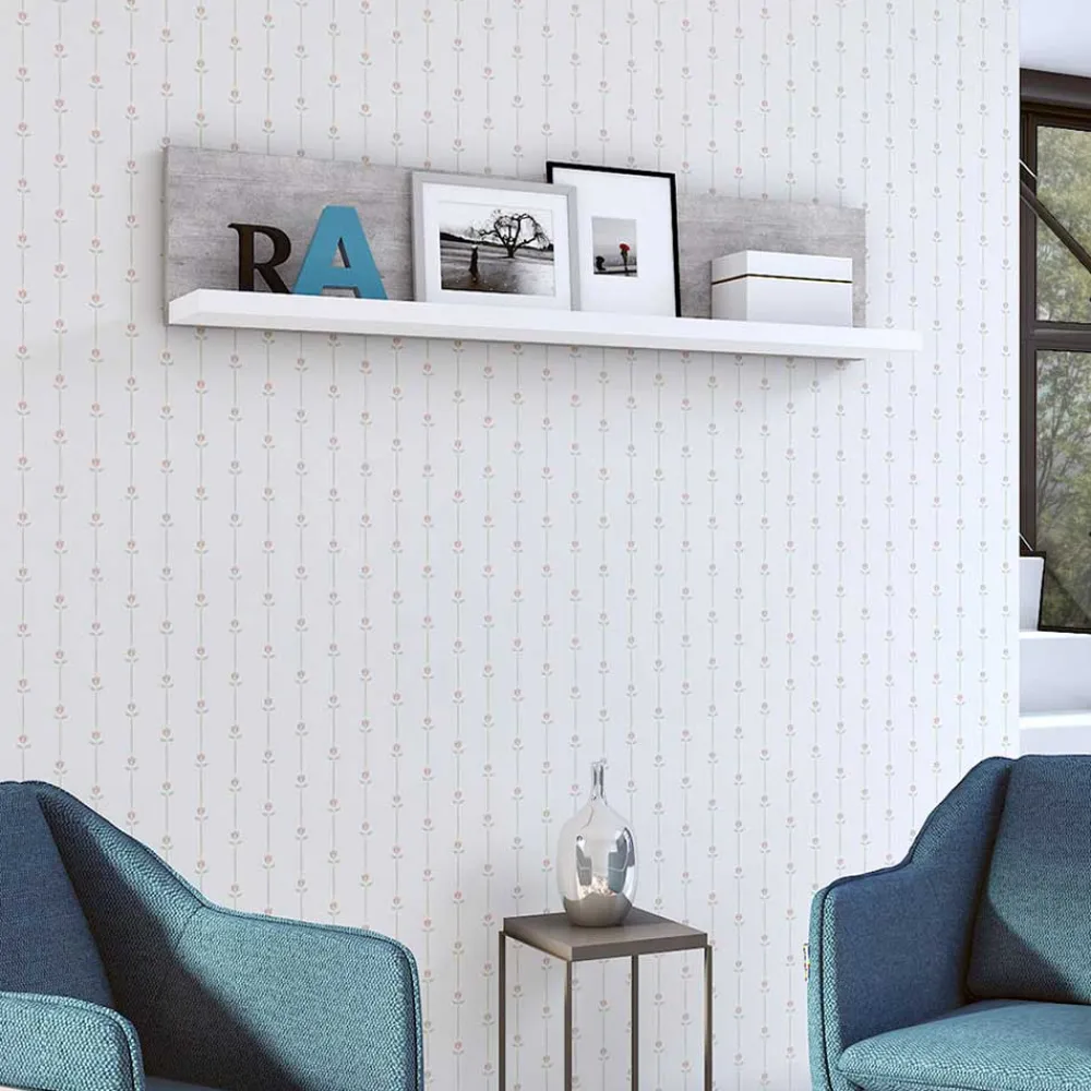 Wohnen Designer TV Anbauwand in Betonoptik - Venatio (dreiteilig)