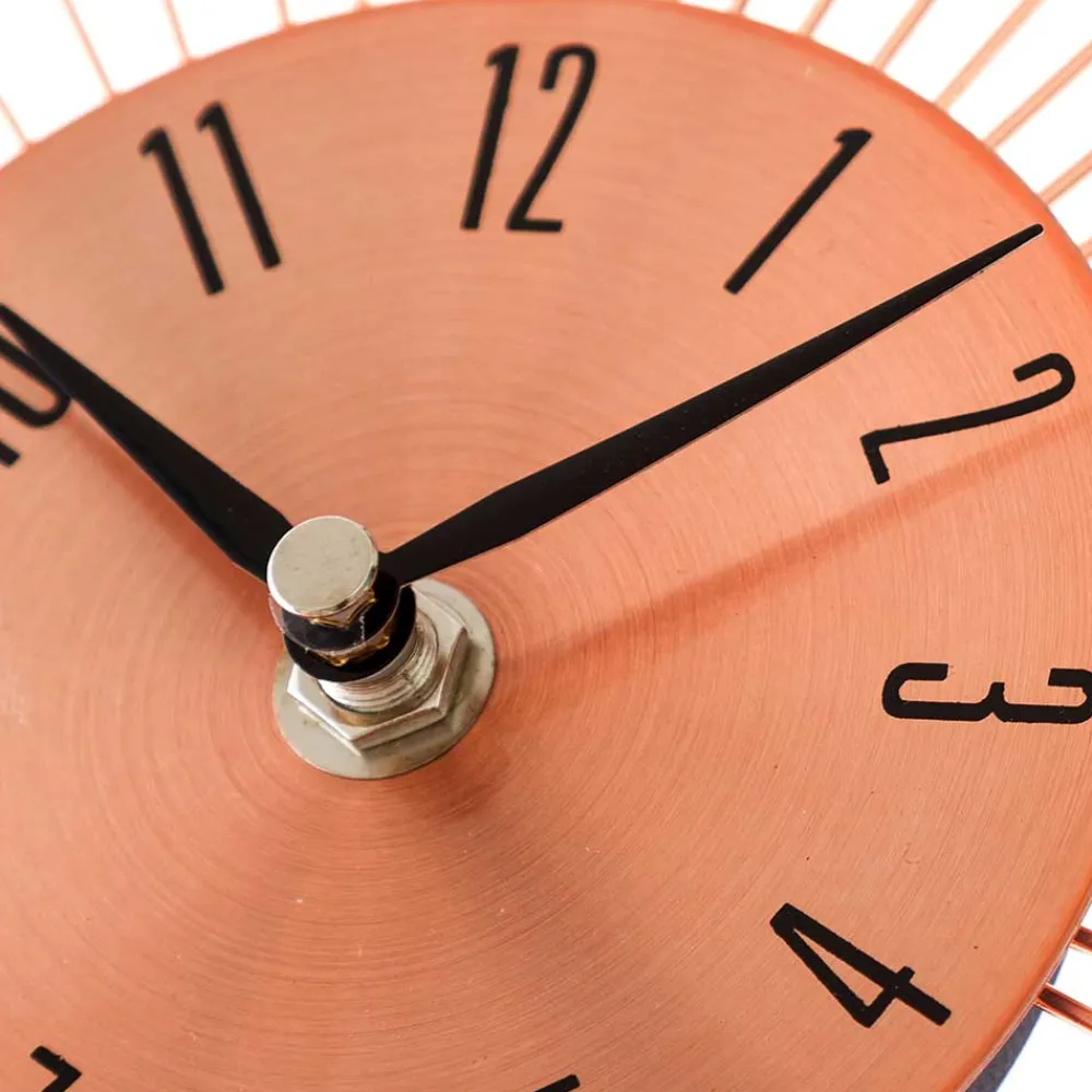 Wohnen Wanduhren*Designer Wanduhr in Kupfer mit Acrylglas Steinen - Rodrico