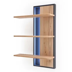 Wohnen Designer Wohnwand aus Eiche - Assela (vierteilig)