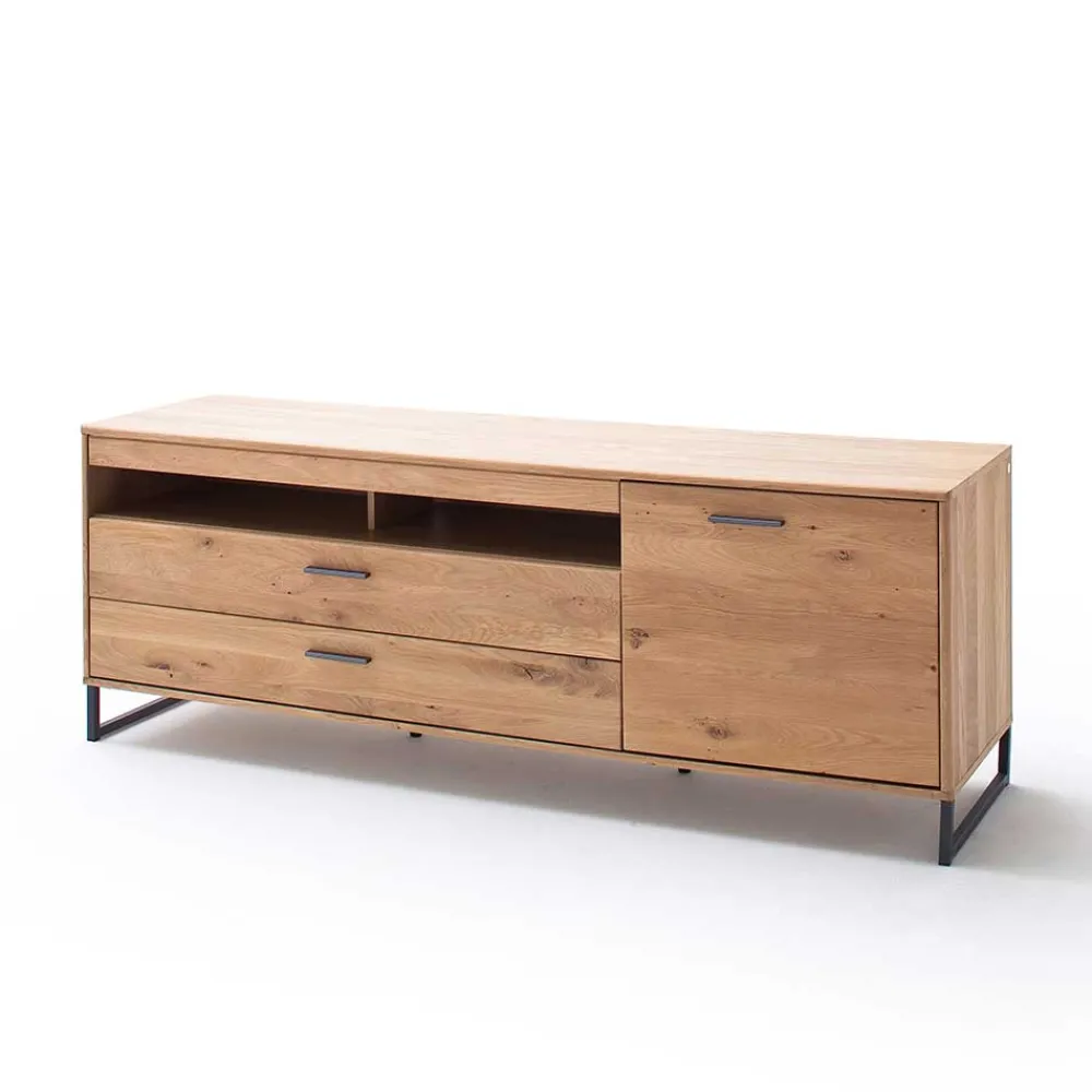 Wohnen Designer Wohnwand aus Eiche - Assela (vierteilig)