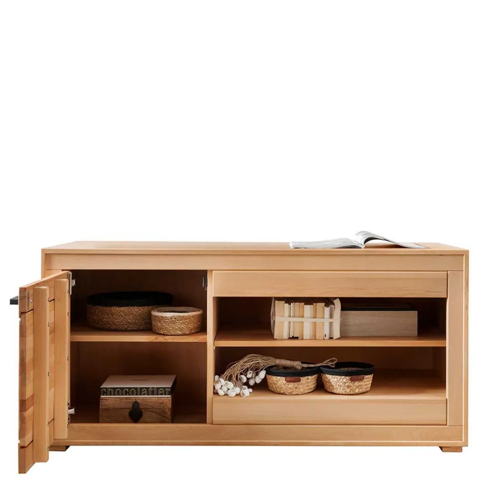 Wohnen Wohnzimmerschränke*Designer Wohnwand aus massiver Kernbuche - Sarosca (vierteilig)