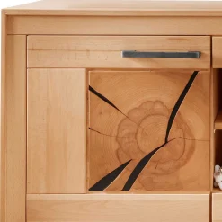 Wohnen Wohnzimmerschränke*Designer Wohnwand aus massiver Kernbuche - Sarosca (vierteilig)