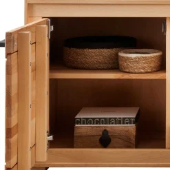 Wohnen Wohnzimmerschränke*Designer Wohnwand aus massiver Kernbuche - Sarosca (vierteilig)