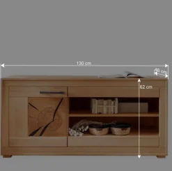 Wohnen Wohnzimmerschränke*Designer Wohnwand aus massiver Kernbuche - Sarosca (vierteilig)