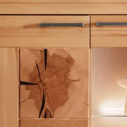 Wohnen Wohnzimmerschränke*Designer Wohnwand aus massiver Kernbuche - Sarosca (vierteilig)