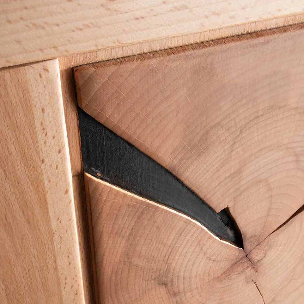 Wohnen Wohnzimmerschränke*Designer Wohnwand aus massiver Kernbuche - Sarosca (vierteilig)