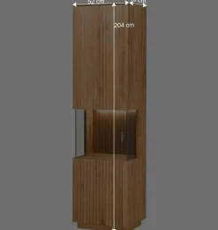 Wohnen Wohnwände|Wohnwand*Designer Wohnwand Möbel 290 cm breit - Miloris (dreiteilig)