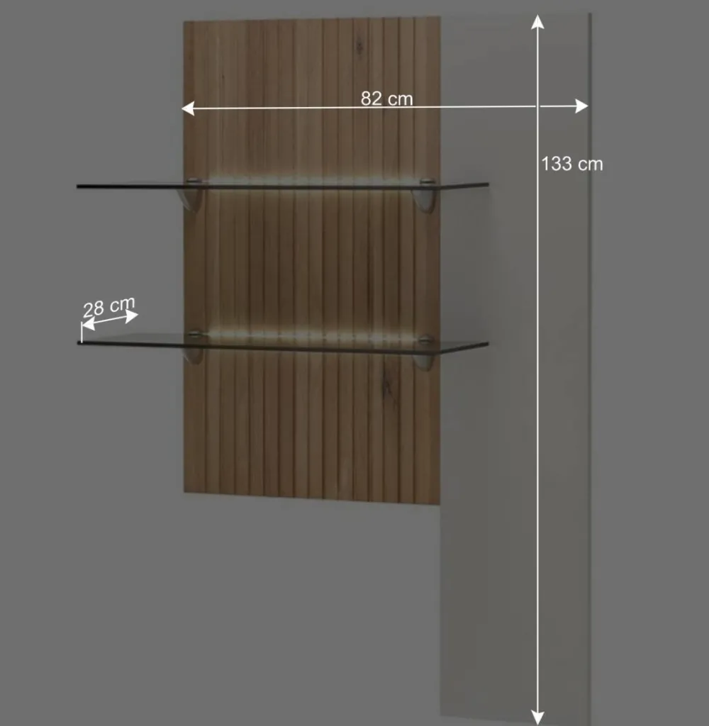 Wohnen Wohnwände|Wohnwand*Designer Wohnwand Möbel 290 cm breit - Miloris (dreiteilig)