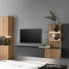 Wohnen Wohnwände|Wohnwand*Designer Wohnwand Möbel mit LED - Cruzca (dreiteilig)
