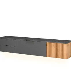 Wohnen Wohnwände|Wohnwand*Designer Wohnwand Möbel mit LED - Cruzca (dreiteilig)