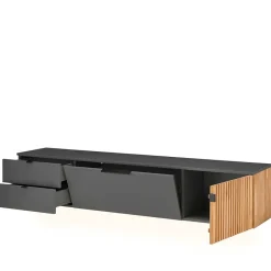 Wohnen Wohnwände|Wohnwand*Designer Wohnwand Möbel mit LED - Cruzca (dreiteilig)