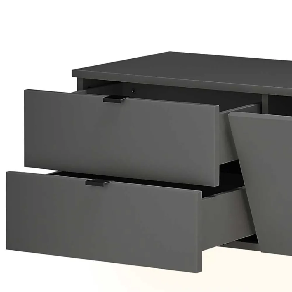 Wohnen Wohnwände|Wohnwand*Designer Wohnwand Möbel mit LED - Cruzca (dreiteilig)