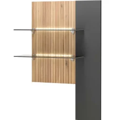 Wohnen Wohnwände|Wohnwand*Designer Wohnwand Möbel mit LED - Cruzca (dreiteilig)