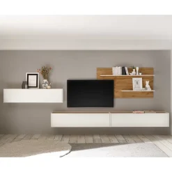 Wohnen Designer Wohnwand Möbelset - Nonessia (vierteilig)