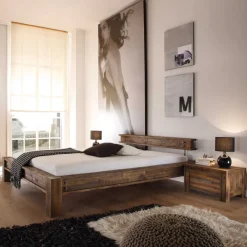 Wohnen Designerbett Locester in Braun