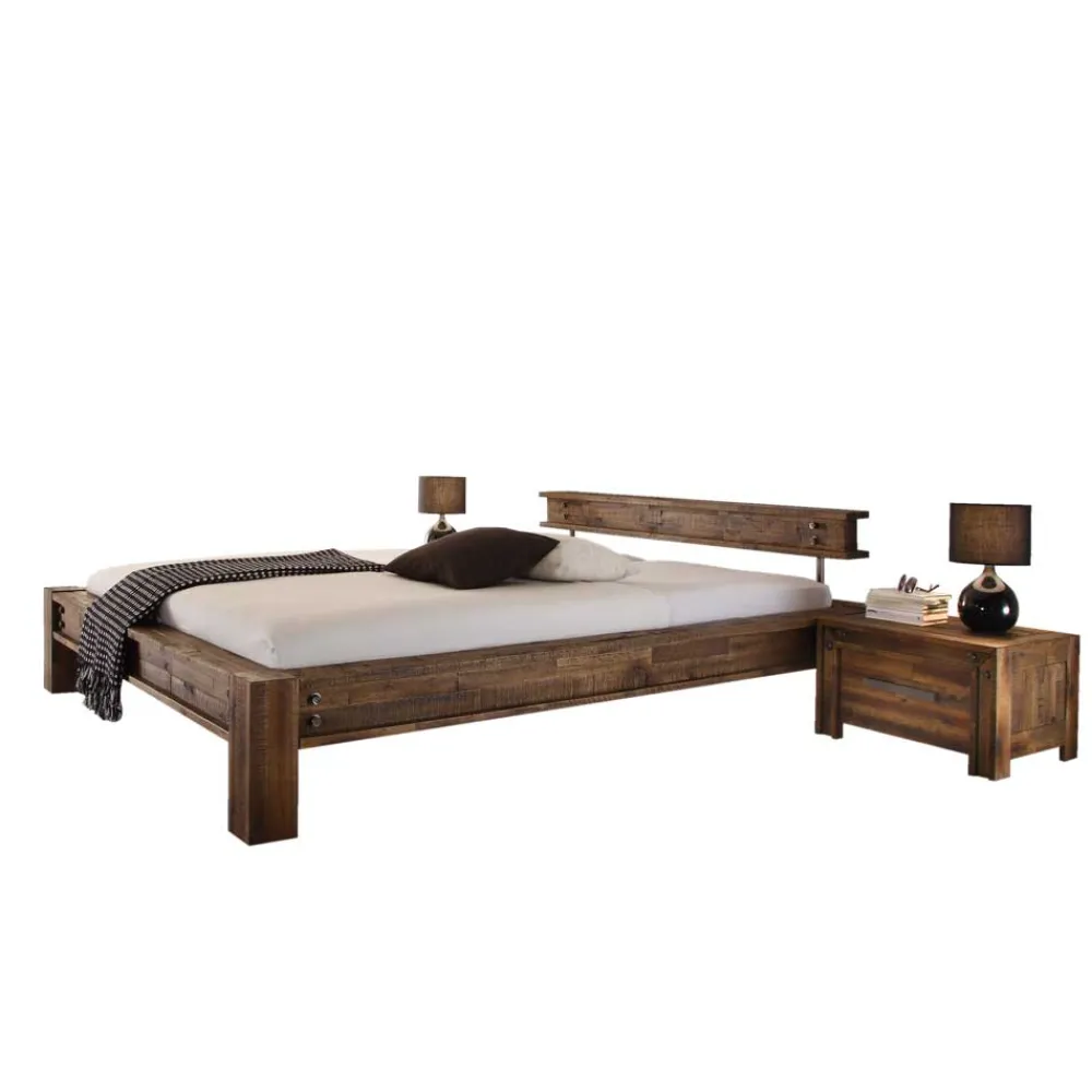 Wohnen Designerbett Locester in Braun