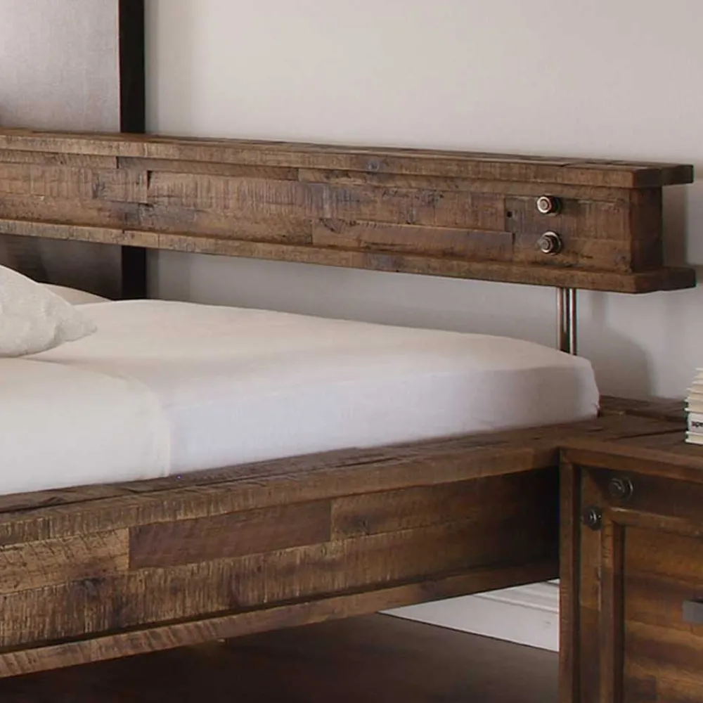 Wohnen Designerbett Locester in Braun