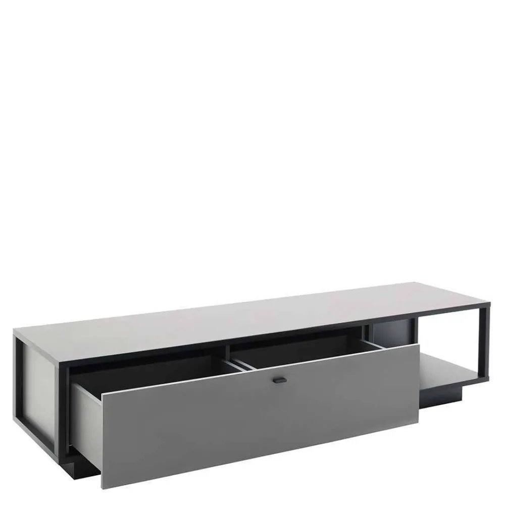 Wohnen Wohnzimmerschränke|Wohnwände*Designer-Wohnwand Möbel in Grau - Ridona (dreiteilig)