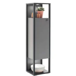 Wohnen Wohnzimmerschränke|Wohnwände*Designer-Wohnwand Möbel in Grau - Ridona (dreiteilig)