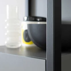 Wohnen Wohnzimmerschränke|Wohnwände*Designer-Wohnwand Möbel in Grau - Ridona (dreiteilig)